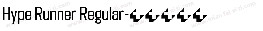 Hype Runner Regular字体转换